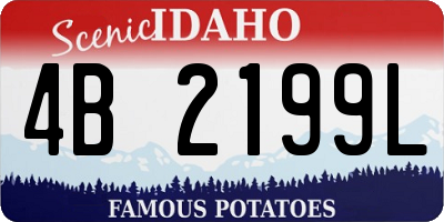 ID license plate 4B2199L