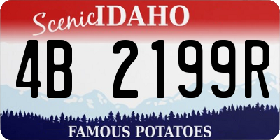 ID license plate 4B2199R