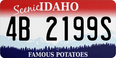 ID license plate 4B2199S