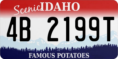 ID license plate 4B2199T