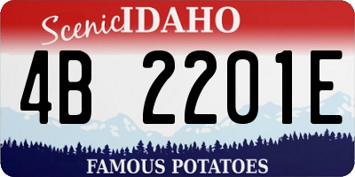 ID license plate 4B2201E