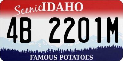 ID license plate 4B2201M