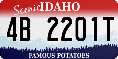 ID license plate 4B2201T
