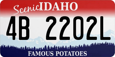 ID license plate 4B2202L