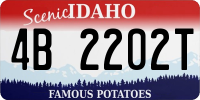 ID license plate 4B2202T