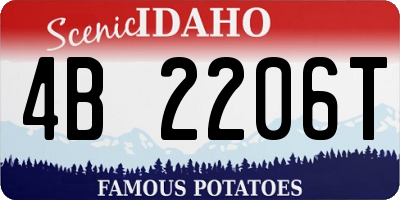 ID license plate 4B2206T