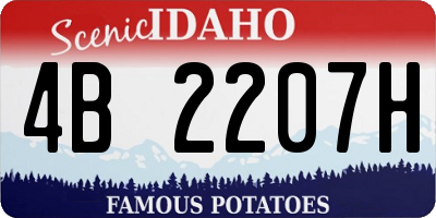 ID license plate 4B2207H