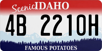 ID license plate 4B2210H