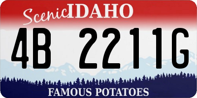 ID license plate 4B2211G