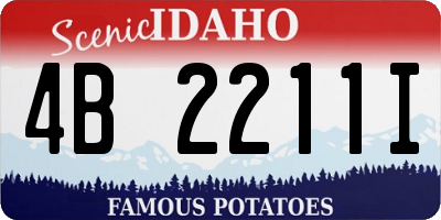 ID license plate 4B2211I