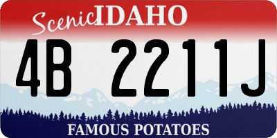 ID license plate 4B2211J