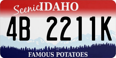 ID license plate 4B2211K