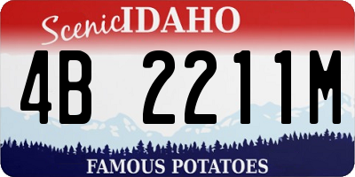 ID license plate 4B2211M
