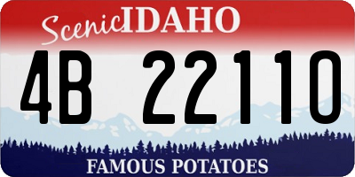 ID license plate 4B2211O