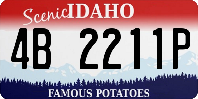 ID license plate 4B2211P