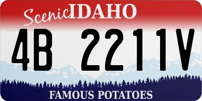 ID license plate 4B2211V