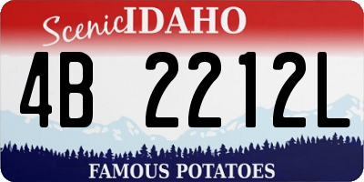 ID license plate 4B2212L