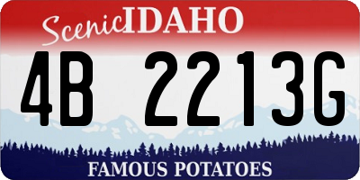 ID license plate 4B2213G