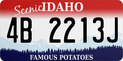 ID license plate 4B2213J