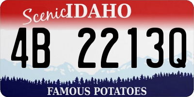 ID license plate 4B2213Q