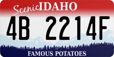 ID license plate 4B2214F