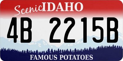 ID license plate 4B2215B