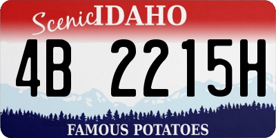 ID license plate 4B2215H