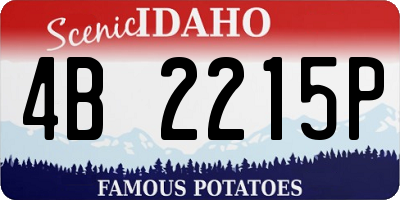 ID license plate 4B2215P