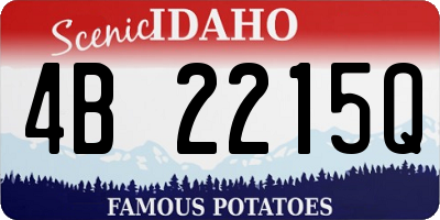 ID license plate 4B2215Q