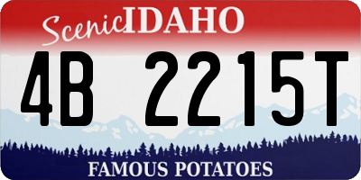 ID license plate 4B2215T