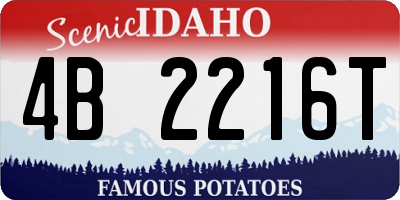 ID license plate 4B2216T