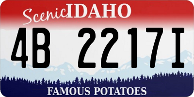 ID license plate 4B2217I