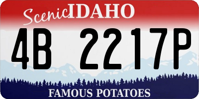 ID license plate 4B2217P
