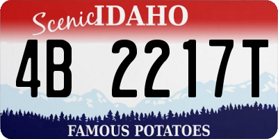 ID license plate 4B2217T
