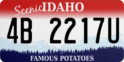 ID license plate 4B2217U