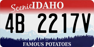 ID license plate 4B2217V