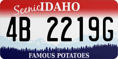 ID license plate 4B2219G