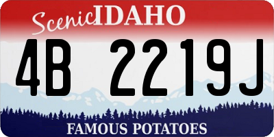 ID license plate 4B2219J