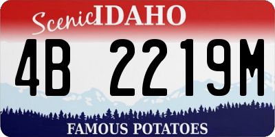 ID license plate 4B2219M