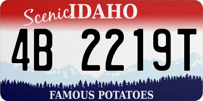 ID license plate 4B2219T