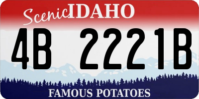 ID license plate 4B2221B