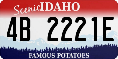 ID license plate 4B2221E
