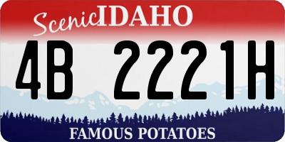 ID license plate 4B2221H