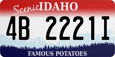 ID license plate 4B2221I
