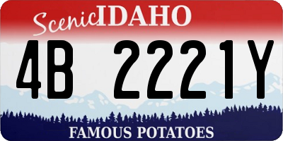 ID license plate 4B2221Y