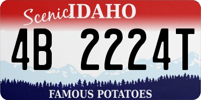 ID license plate 4B2224T