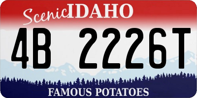 ID license plate 4B2226T