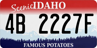 ID license plate 4B2227F