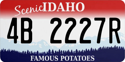 ID license plate 4B2227R