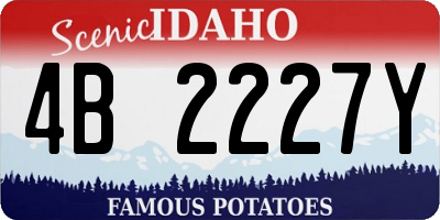 ID license plate 4B2227Y